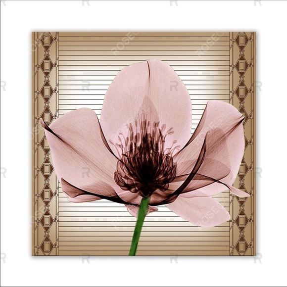 🏠• GORGEOUS 3pc Floral Canvas/Fabric Wall Art - Picture 6 of 7